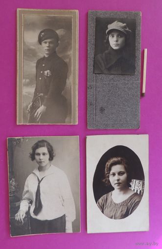 Фото "Портреты", 1919-1925 гг., 4 шт.