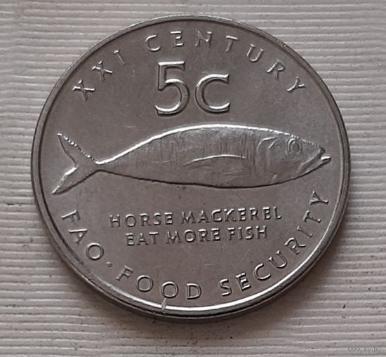 5 центов 2000 г. ФАО. Намибия