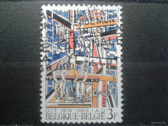 Бельгия 1969 50 лет ILO, живопись