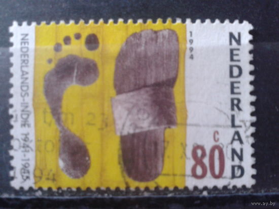 Нидерланды 1994 След и обувь. Нидерландская Индия