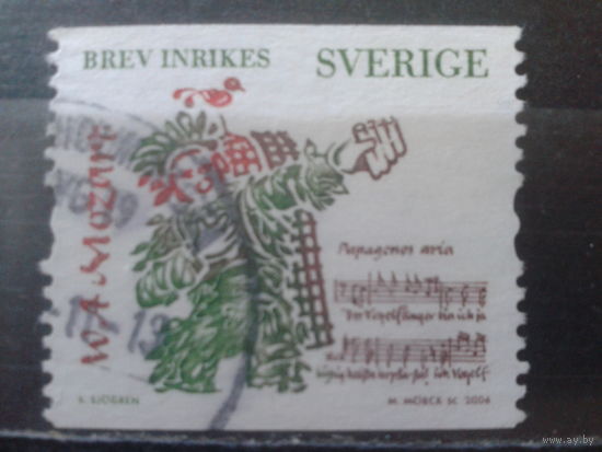 Швеция 2006 Моцарт, опера Волшебная флейта Михель-1,2 евро гаш