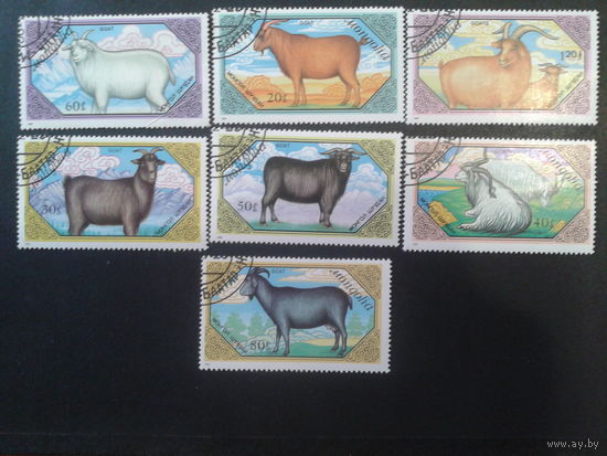 Монголия 1988 мелкий рогатый скот полная серия