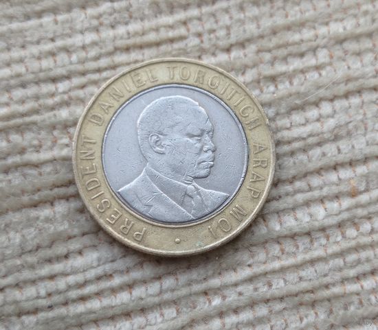 Werty71 Кения 10 шиллингов 1997 Биметалл