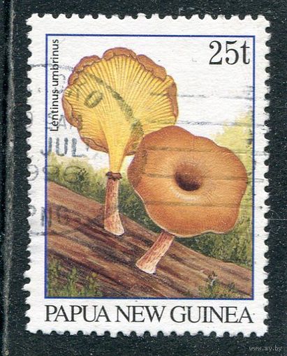 Папуа Новая Гвинея. Гриб (рамка 33 мм, основной выпуск 1995 года 31мм )