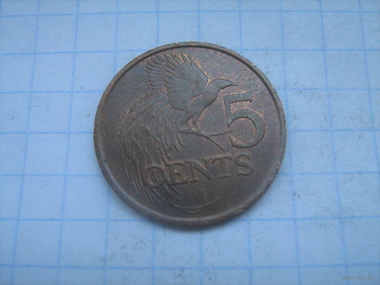 Тринидад и Тобаго 5 центов 2001г.km30