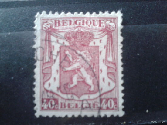 Бельгия 1938 Стандарт, герб  40 сантимов