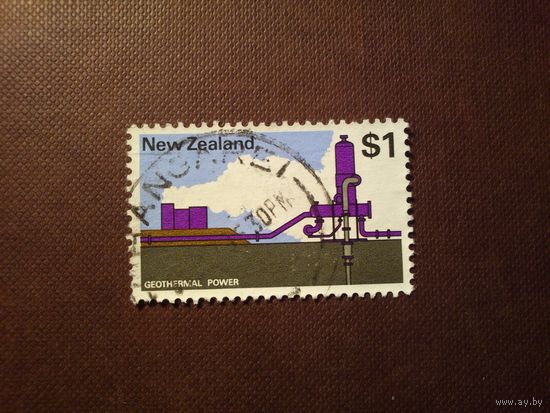 Новая Зеландия 1970 г.Геотермальная электростанция./45а/