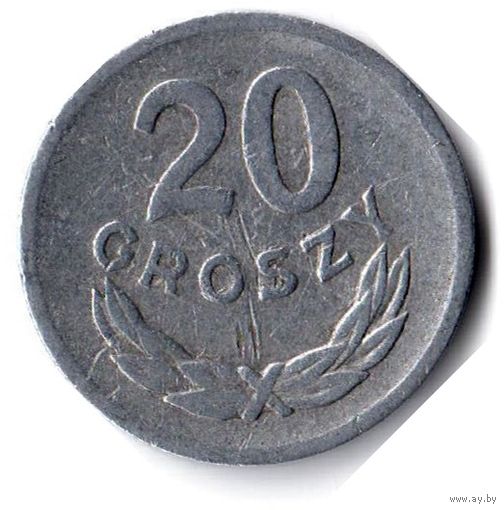 Польша. 20 грошей. 1969 г.