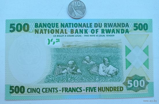Werty71 Руанда 500 франков 2004 UNC Банкнота