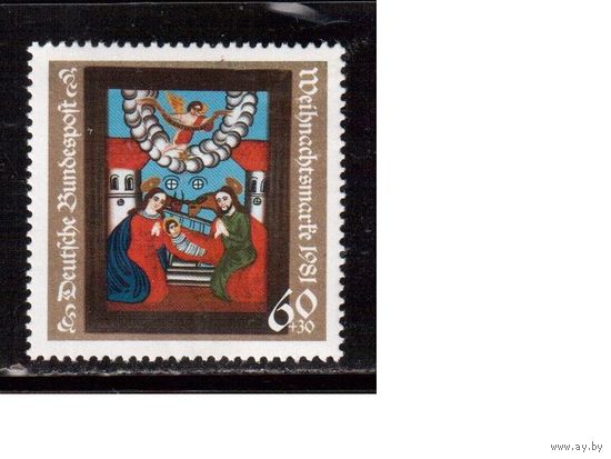 Германия(ФРГ)-1981,(Мих.1113), *, Рождество