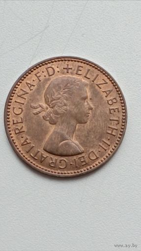 Великобритания. 1/2 пенни 1967 года.