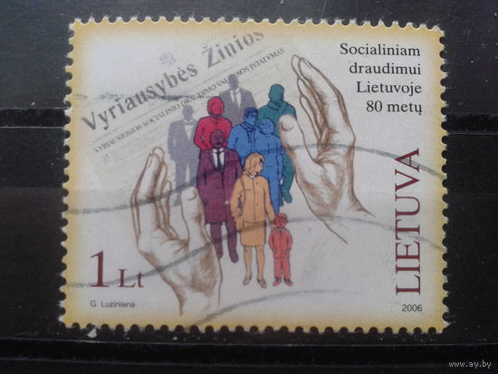 Литва 2006 80 лет соц. обеспечению в Литве