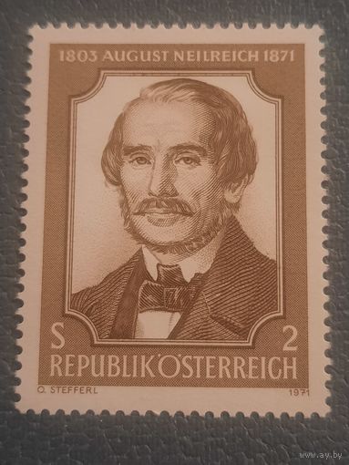 Австрия 1971. August Neilreich 1803-1871
