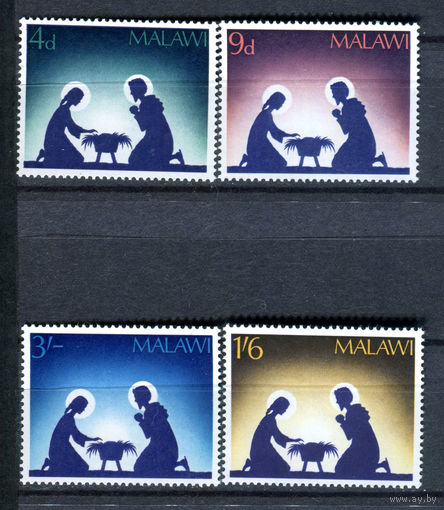 Малави - 1967г. - Рождество - полная серия, MNH с дефектом клея [Mi 76-79] - 4 марки