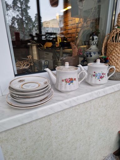 Сборный лот деревенской фарфоровой посуды с рубля за вашу цену!