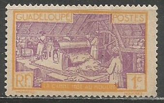 Гваделупа. Сахарный завод. 1928г. Mi#96.