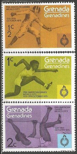 Гренада Гренадины. Пан Американские игры. Мехико. 1973г. Mi#105-07.