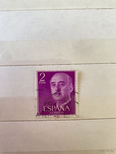 Почтовая марка Spanish Stamp - Francisco Franco