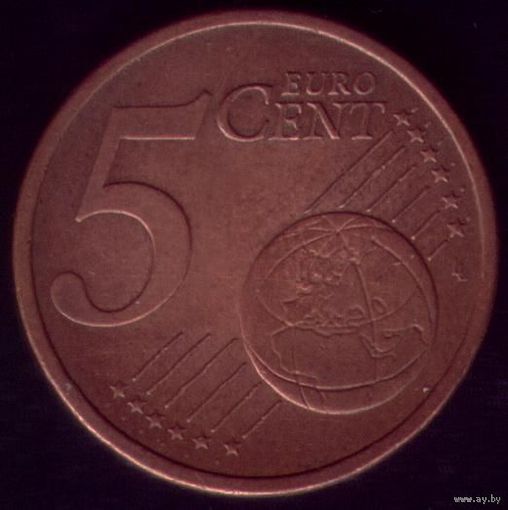 5 евроцентов 2002 год Германия J