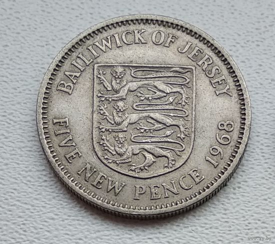 Джерси 5 новых пенсов, 1968 3-6-12