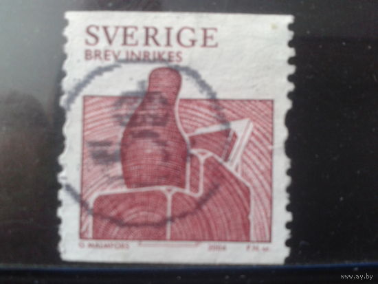 Швеция 2004 Стандарт, рубанок Михель-1,2 евро гаш