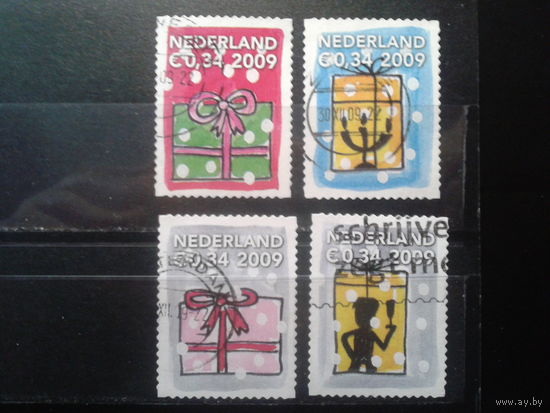 Нидерланды 2009 Новогодние марки Михель-2,8 евро гаш