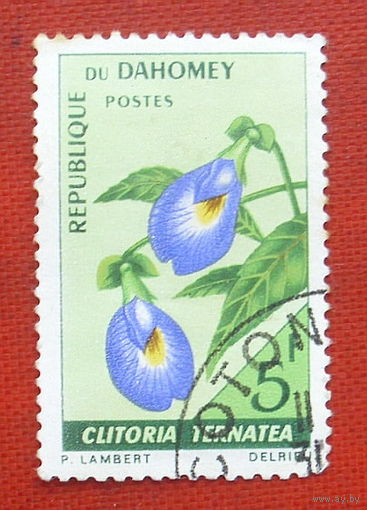 Дагомея ( Бенин ). Цветы. ( 1 марка ) 1967 года. 7-2.