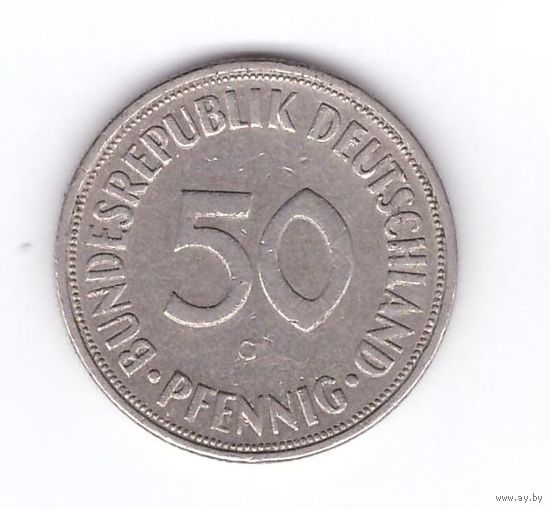 50 пфеннигов 1970 G ФРГ. Возможен обмен