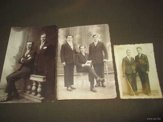 Почтовые карты,фотографии джентльменов до 1930 г.С рубля.