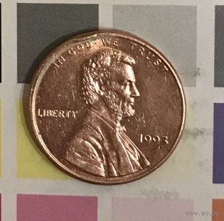 США 1 цент 1993 Lincoln Cent