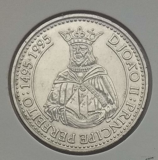 Португалия 200 эскудо 1994 г. Король Жуан II Совершенный. В холдере