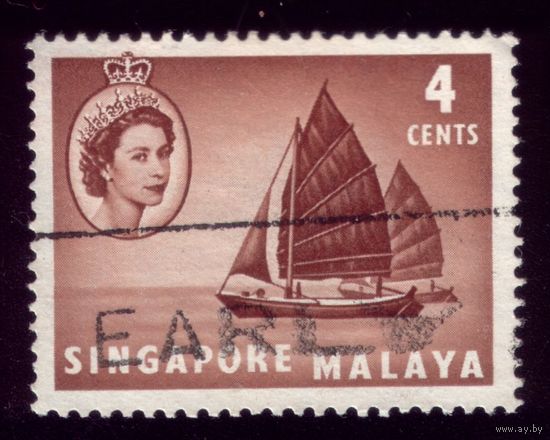 1 марка 1955 год Британский Сингапур 30