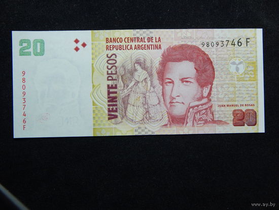 Аргентина 20 песо 2003г.UNC