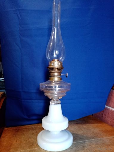 Лампа керосиновая белая, 55х12см