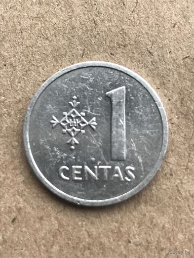 Литва 1 цент, 1991г. (D-8)