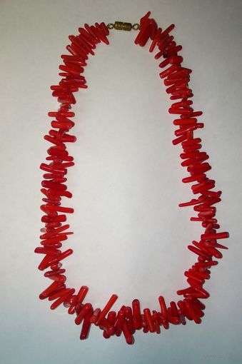 Ожерелье,красный коралл,СССР
