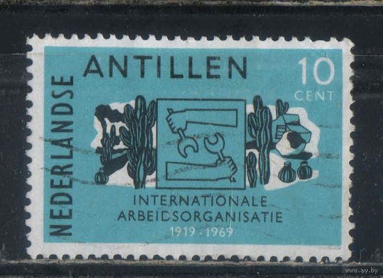 NL Колонии Нидерландские Антилы 1969 50 летие Международной Организации Труда #208