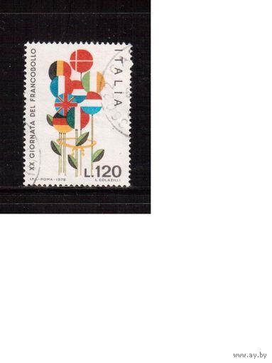 Италия-1978 (Мих.1632) , гаш., Флаги