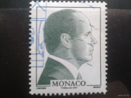 Монако 2007 князь Альберт 2 Михель-1,1 евро гаш