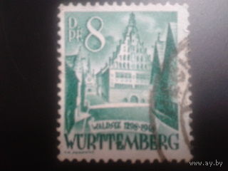 Германия 1948 Вюртемберг фр. зона ратуша
