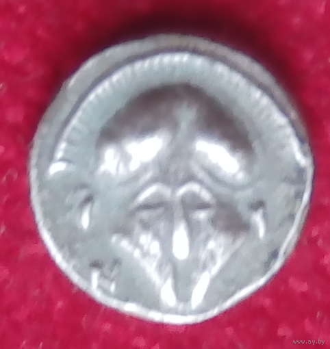 Древняя Греция Mesembria, AR Diobol,450-350 BC  Greek Silver Coin