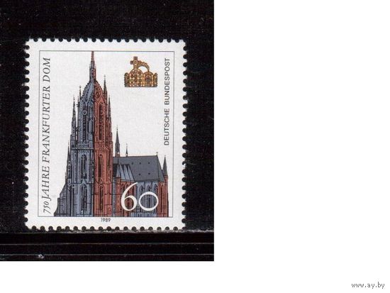Германия(ФРГ)-1989,(Мих.1434), ** , Собор в Франкфурте