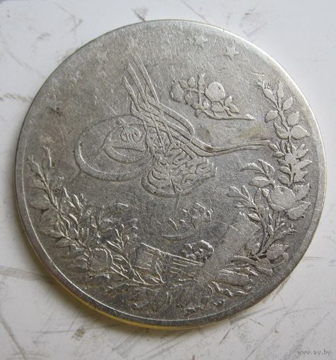 Египет 10 киршей 1876., серебро  .31-376