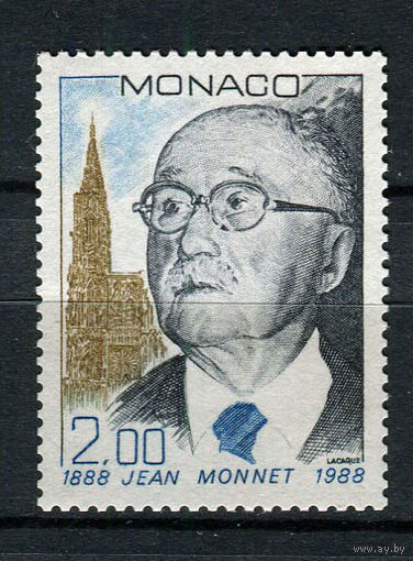 Монако - 1988 - Жан Монне - [Mi. 1871] - полная серия - 1 марка. MNH.