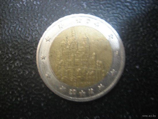 Германия 2 евро 2012 Бавария буква J
