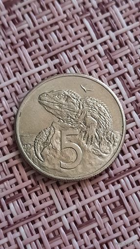 Новая зеландия 5 центов 1987 г ( средний возраст  )