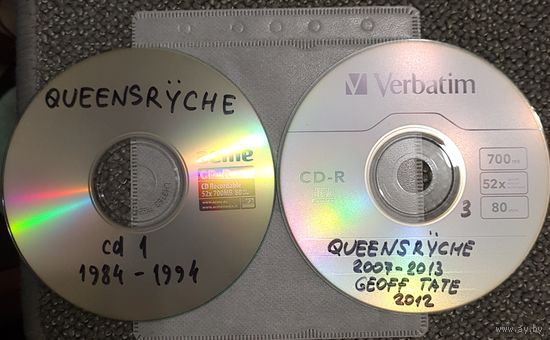 CD MP3 QUEENSRYCHE - part 1 & 3 - 1984 - 1994, 2007 - 2013, Geoff TATE 2012 - 2 CD