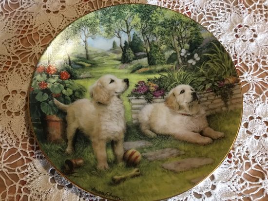 Тарелка коллекционная Жизнь Собак Англия винтаж