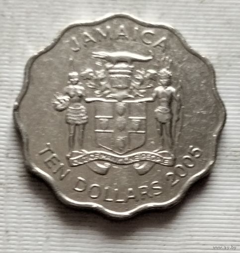 10 долларов 2005 г. Ямайка
