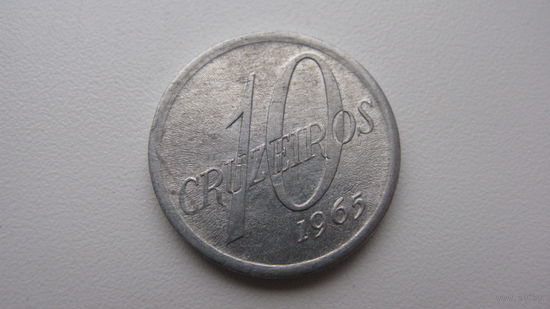 Бразилия 10 крузейро  1965